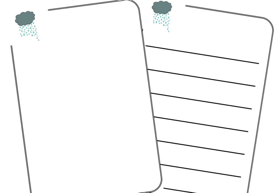 Rainydayblanksheetscover - Rain (1000x667), Png Download