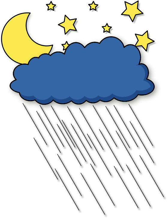 Rainy Night Png Images 424 X - Windy Nights Clip Art (424x600), Png Download