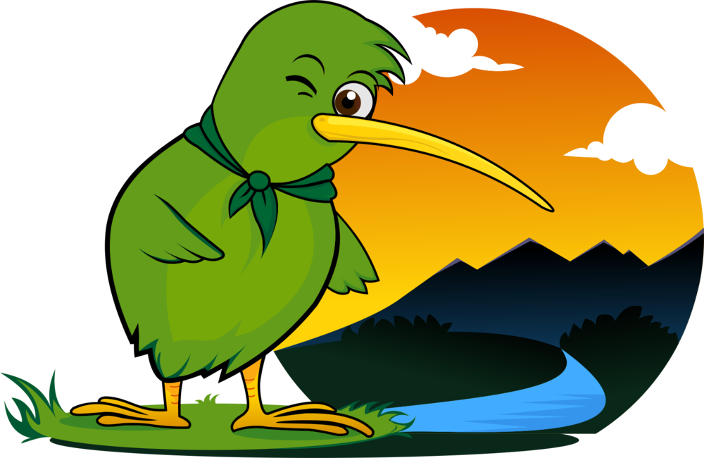 Kiwi Bird Png (1000x650), Png Download