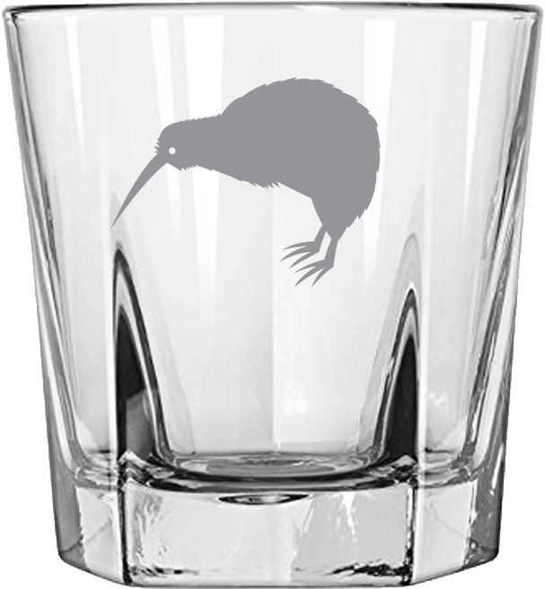 New Zealand Kiwi Bird Rock Glass K5 - Libbey Inverness Tumblers 360ml (700x700), Png Download