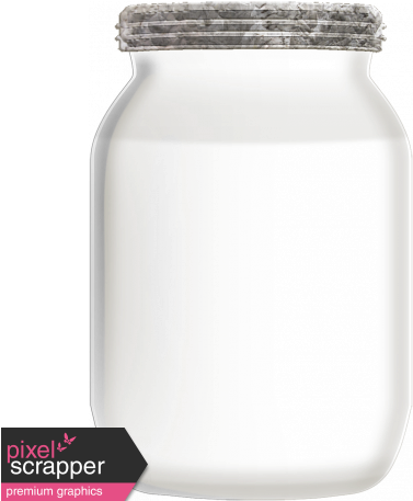Transparent Glass Jar - Digital Scrapbooking (456x456), Png Download