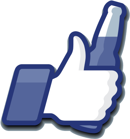Fb Beer Like September 25th, 2015michael - Funny Thumbs Up Facebook (600x600), Png Download
