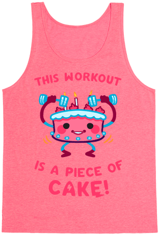 This Workout Is A Piece Of Cake Tank Top - One Piece Camiseta Chico Wanted Luffy L (484x484), Png Download