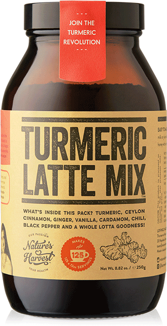 Natures Harvest Turmeric Latte Mix 70g (690x690), Png Download