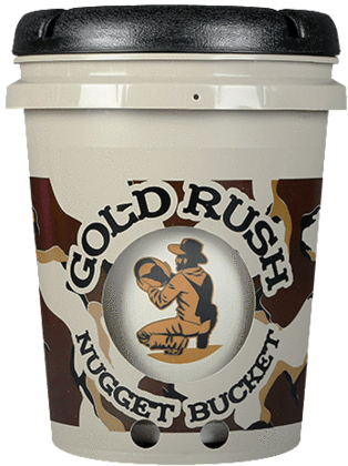 Gold Rush Nugget Bucket - Patented Gold Panning Kit (362x480), Png Download