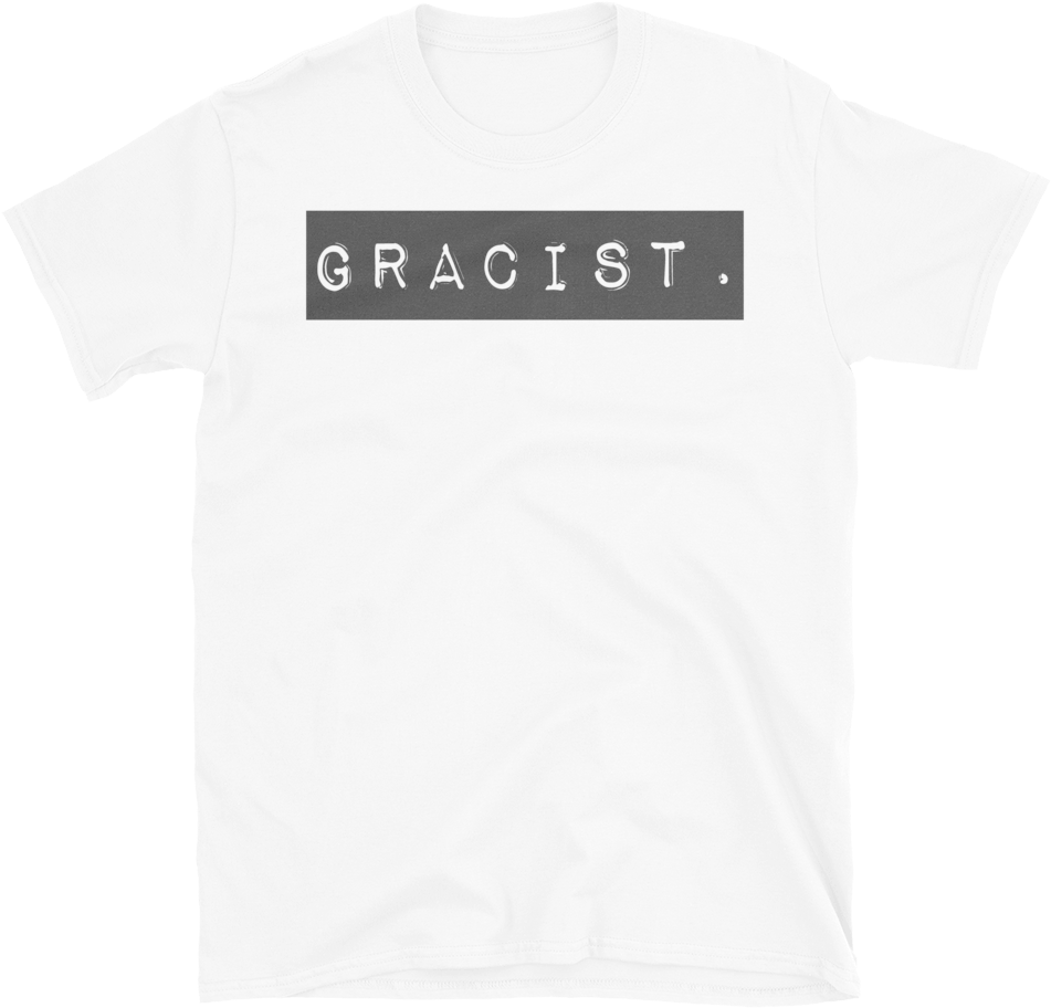 Gracist White T- Shirt (1000x1000), Png Download