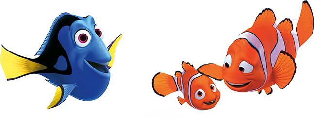 Pin Marlin Dori And Turtles Picture By Charmed077 - Nemo And Dory Clip Art (647x245), Png Download