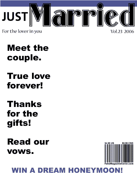Wedding Magazine Cover Png (457x600), Png Download