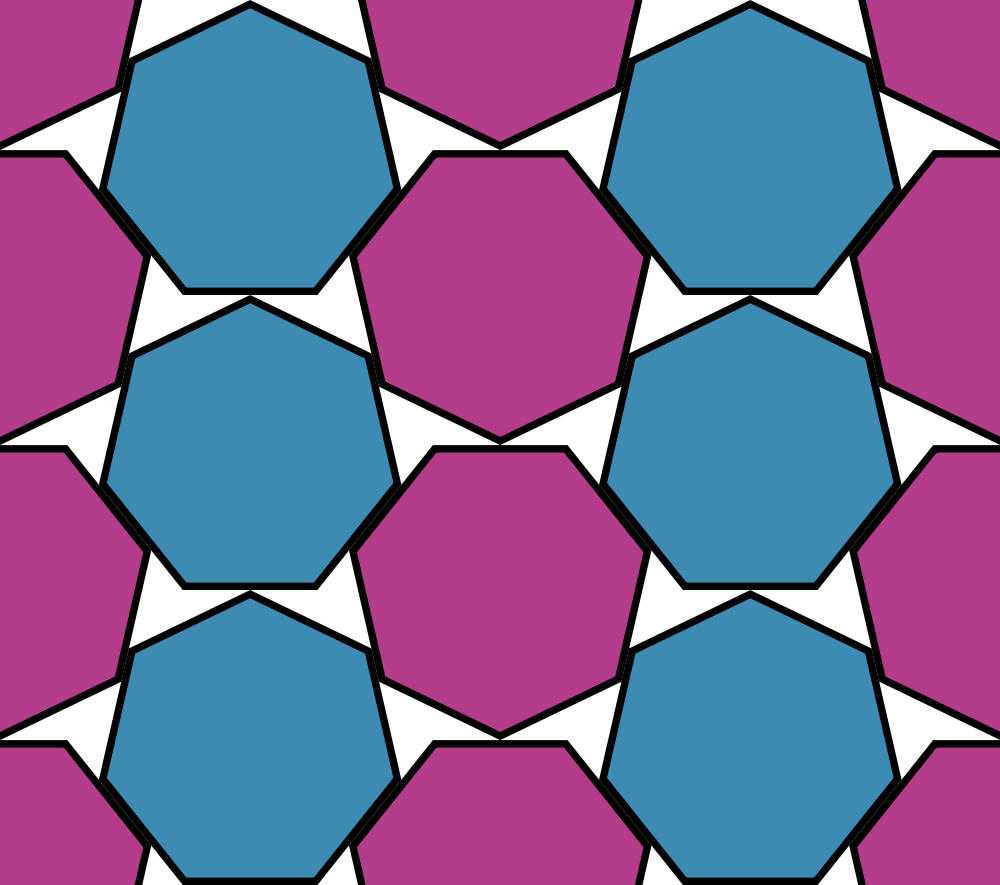 Densest Packing Of Regular Heptagons - Heptagon Packing (1000x885), Png Download