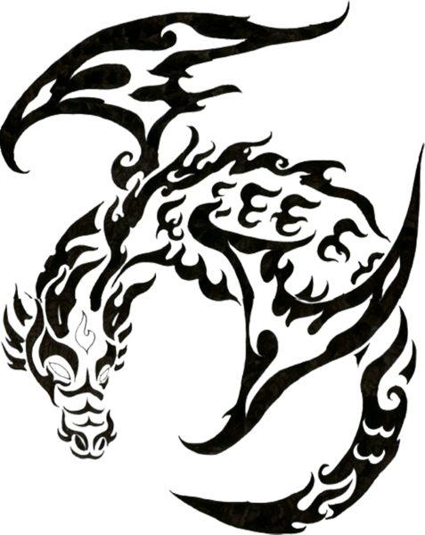 Share This Image - Dragon Png (477x600), Png Download