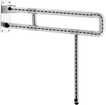 Grab Bar For Handicapped Toilet - Television Antenna (500x465), Png Download