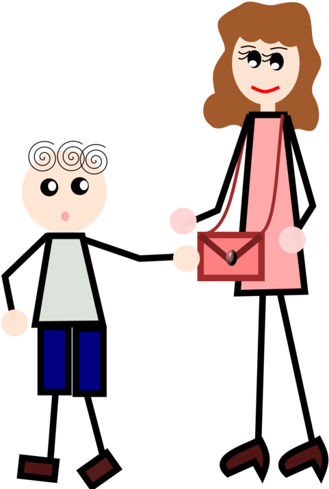 Stick Figure Love Drawing Holding Hands Line Art - Stick Figure Love Transparent (595x750), Png Download