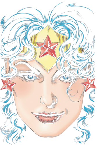 Justice League Wonder Woman Head Youth Hoodie - Illustration (400x500), Png Download