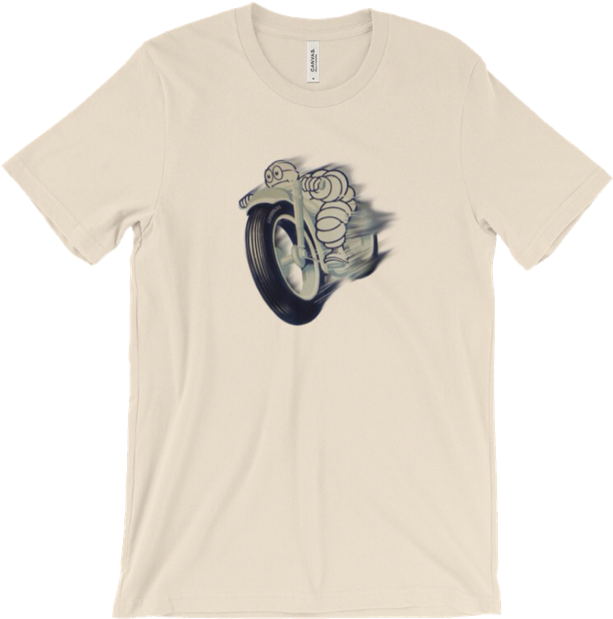 T Shirt Vintage Michelin Man Poster By Urbanhero - Garrett Jacobs Shirt (637x640), Png Download
