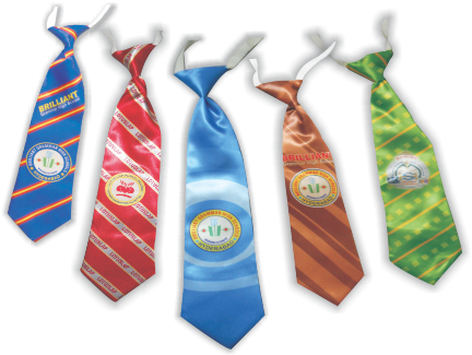 Multi Coloured School Tie - Vidya Nagar (453x328), Png Download