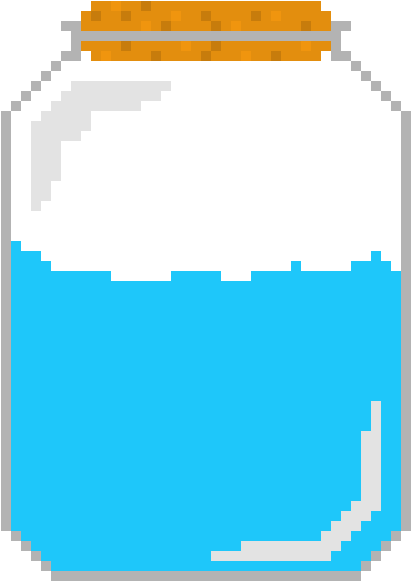 An Empty Jar - Plastic Canvas (630x710), Png Download