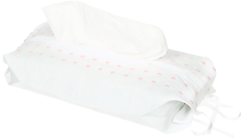 Kleenex Box Pink Dots - Felt (800x800), Png Download