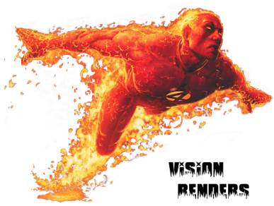 Dark Designs Human Torch Render Images Png Images - Human Torch Png Transparent (400x307), Png Download