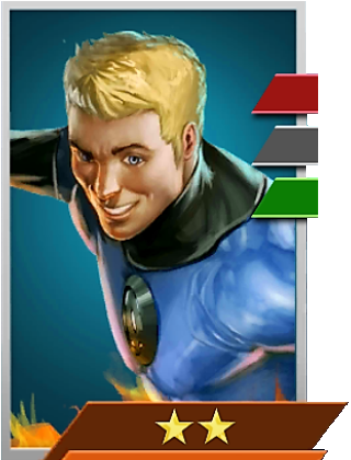 Enemy Human Torch - Johnny Storm Marvel (320x420), Png Download