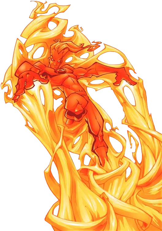 Skottie Young Human Torch (540x773), Png Download
