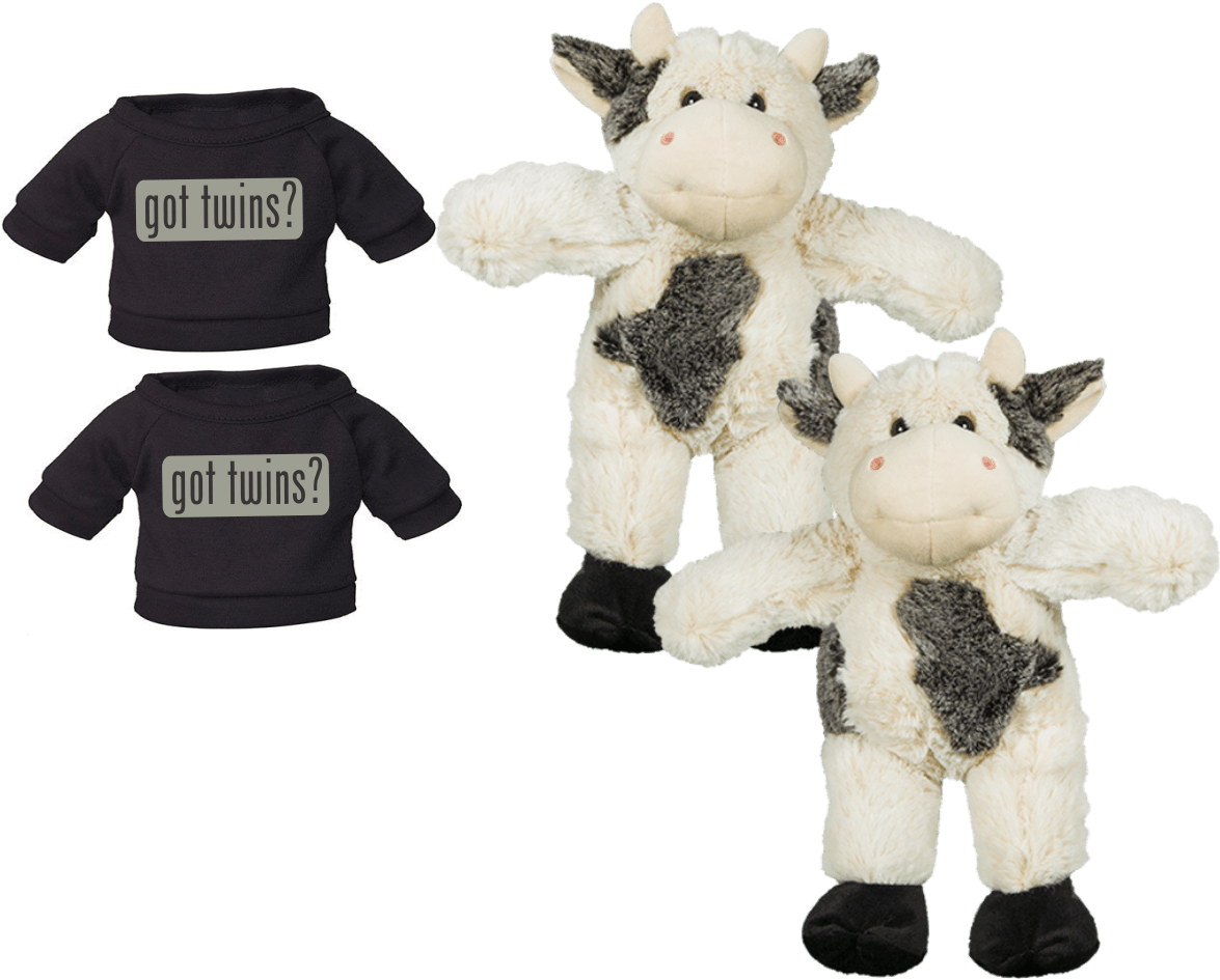 Got Twins Plush Cow Set Trends In Twos Baby Carriers - Infant (1200x1006), Png Download