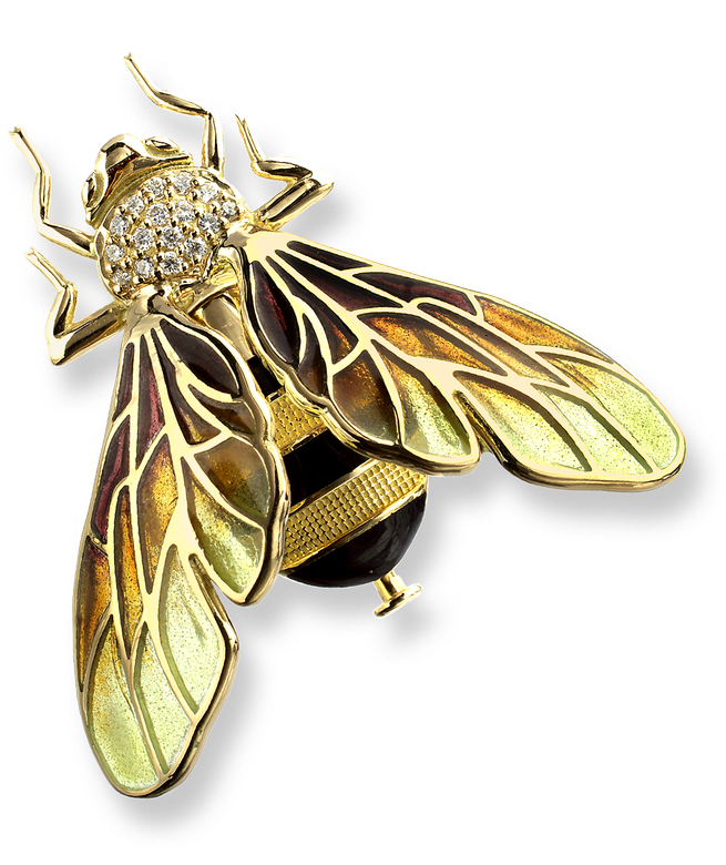 Nicole Barr Designs 18 Karat Gold Bee Brooch-gold - Jewellery (800x800), Png Download