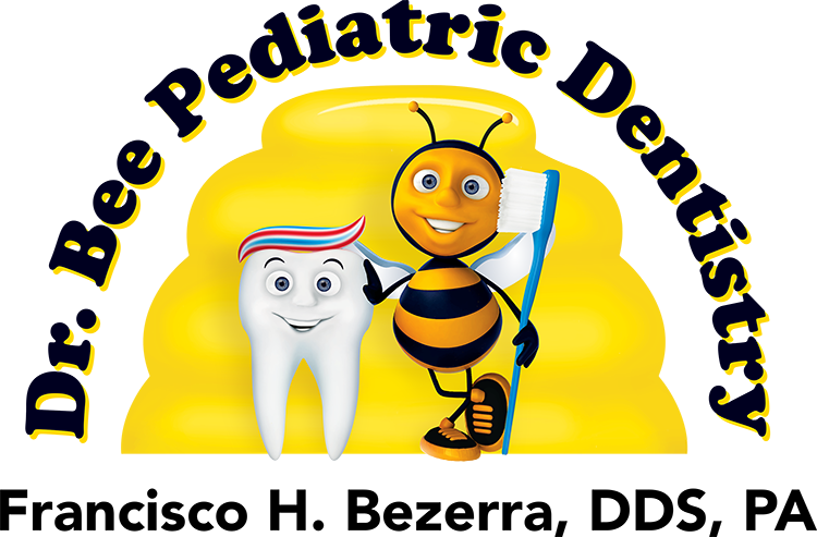 Dr Bee Logo Vector Print Flat - Dr Bee Pediatric Dentist (750x493), Png Download