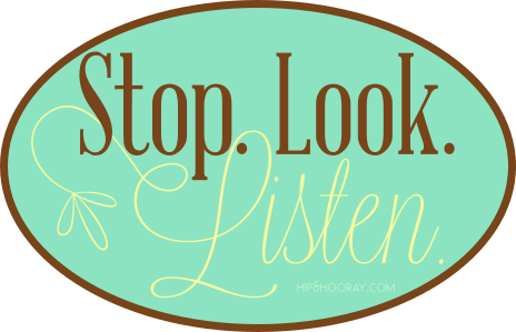 Stop Look Listen At Hip & Hooray - Calligraphy (464x299), Png Download