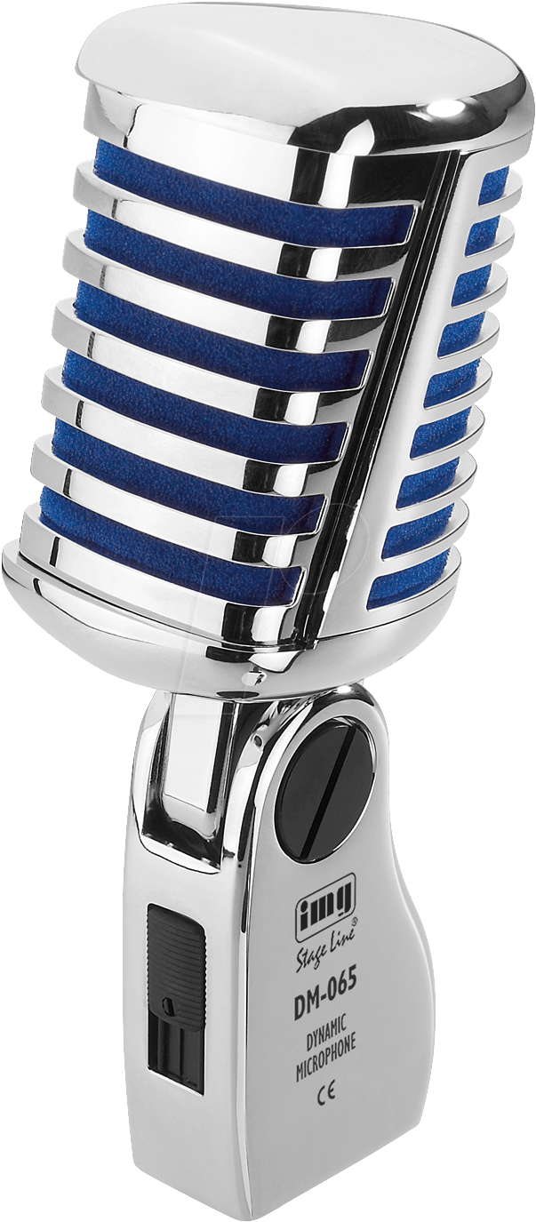 Dynamic Retro Microphone Img Stage Line - Monacor Dm-065 Dynamic Microphone (624x1384), Png Download