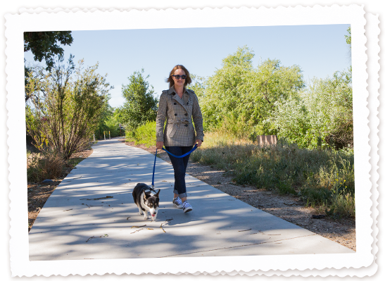1 - Dog Walking (580x400), Png Download