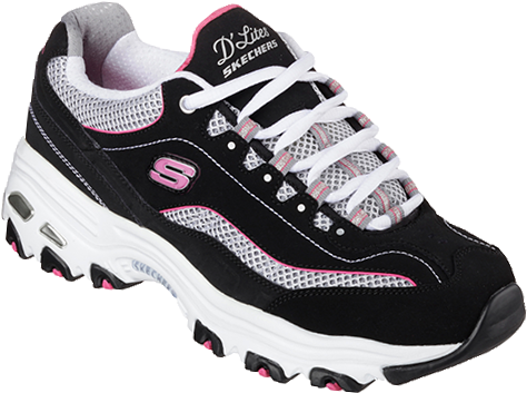 Skechers Womens D Lites Wide Width (500x500), Png Download