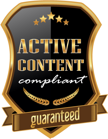 Active Content Ebay Store Design Compliant Guaranteed - Badge (539x567), Png Download