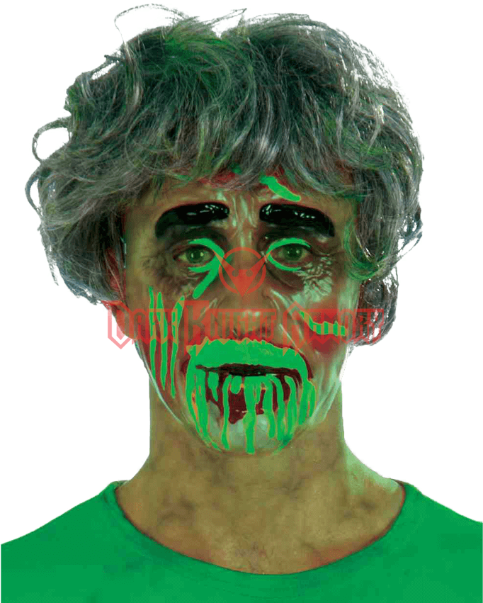 Transparent Male Biohazard Zombie Mask - Costume (850x850), Png Download