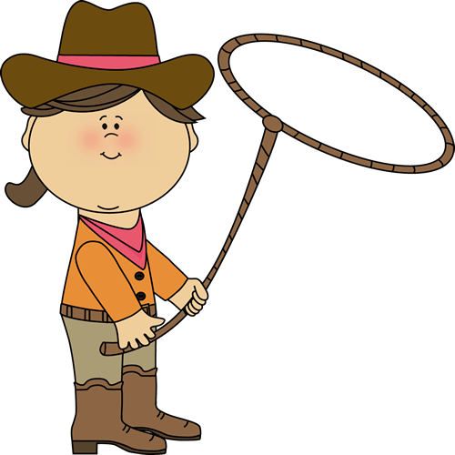 Lasso Clip Art - Cowboy (500x500), Png Download