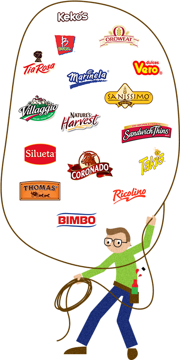 Grupo Bimbo Brands Grupo Bimbo Brands - Tia Rosa (399x763), Png Download