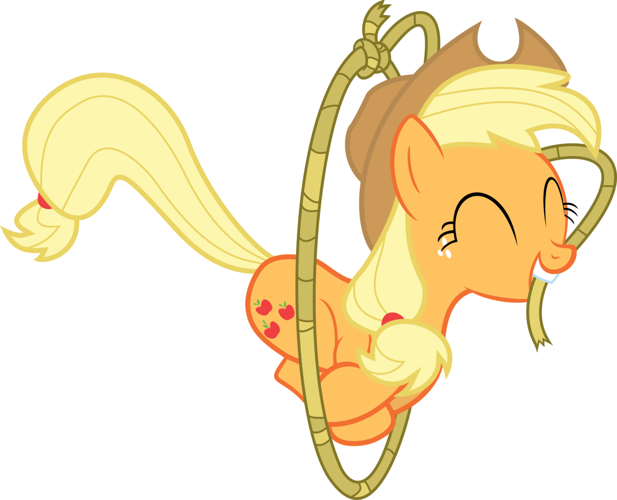 Teiptr, Lasso, Safe, Simple Background, Transparent - Mlp Applejack Lasso Gif (1264x1024), Png Download