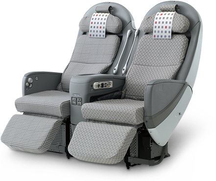 Jal Sky Shell Seat - Jal Sky Seat (459x370), Png Download