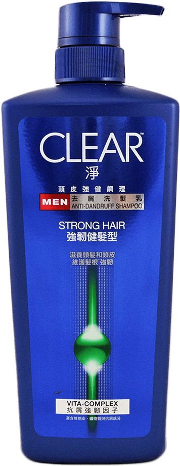 Clear Men Strong Hair Anti Dandruff Shampoo Anti Dandruff - Clear Shampoo Bottle Png (1000x1000), Png Download