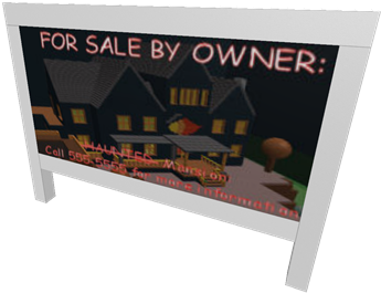 Haunted Mansion For Sale - Signage (420x420), Png Download