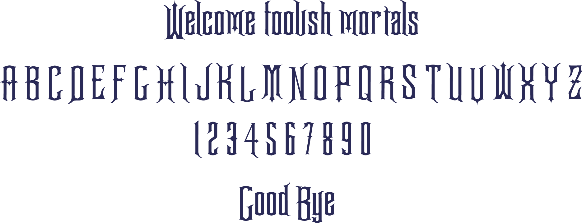The Haunted Mansion Font - American Gothic Press (1871x719), Png Download