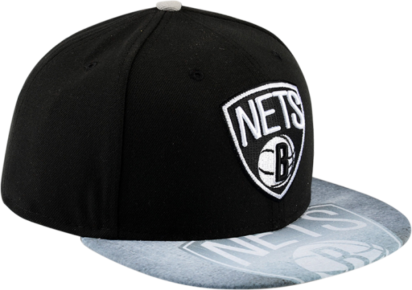 New Era Vizasketch Brooklyn Nets Fitted Cap - Brooklyn Nets Hat Png (600x423), Png Download