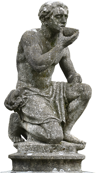 Sculpture, Figure, Drink, Man, Workers, Kneeling - Head Of Sculpture Of Saints In The Philippines (388x720), Png Download