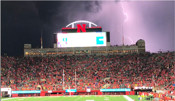 Nebraska Football Game Cancelled (750x350), Png Download
