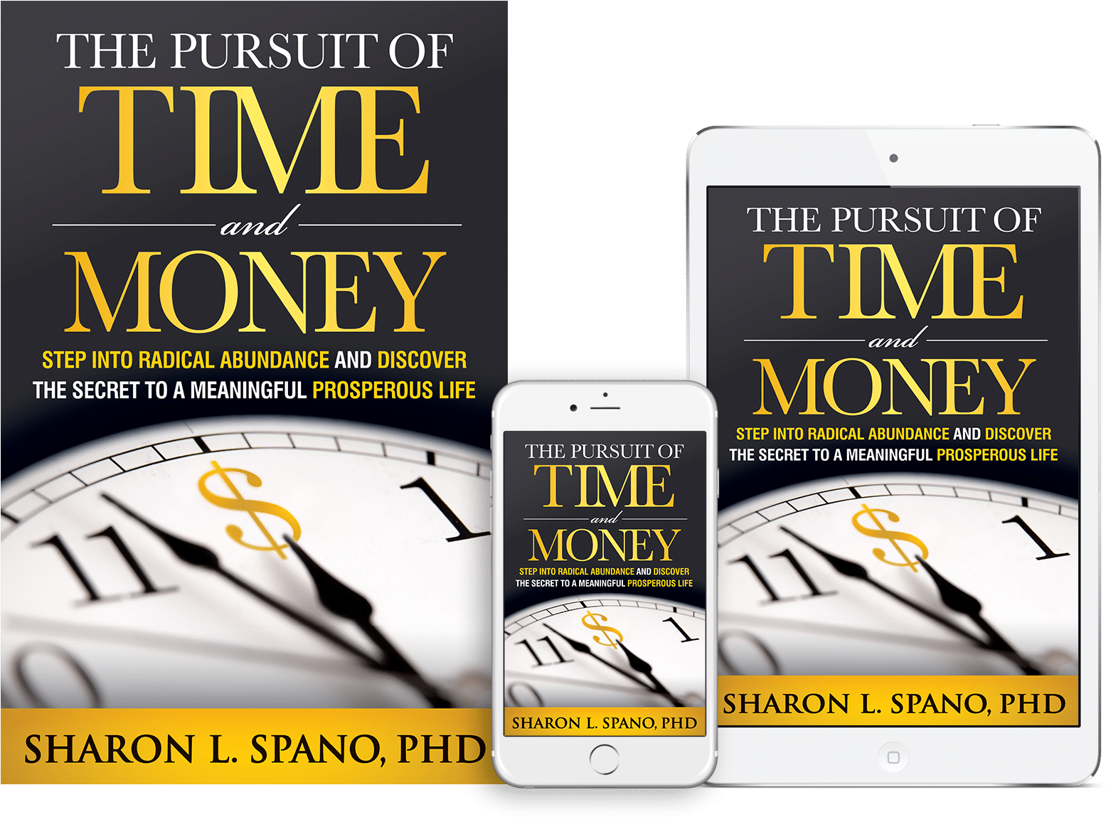 The Pursuit Of Time And Money By Sharon Spano, Phd - Pursuit Of Time And Money: Step Into Radical Abundance (1607x1194), Png Download