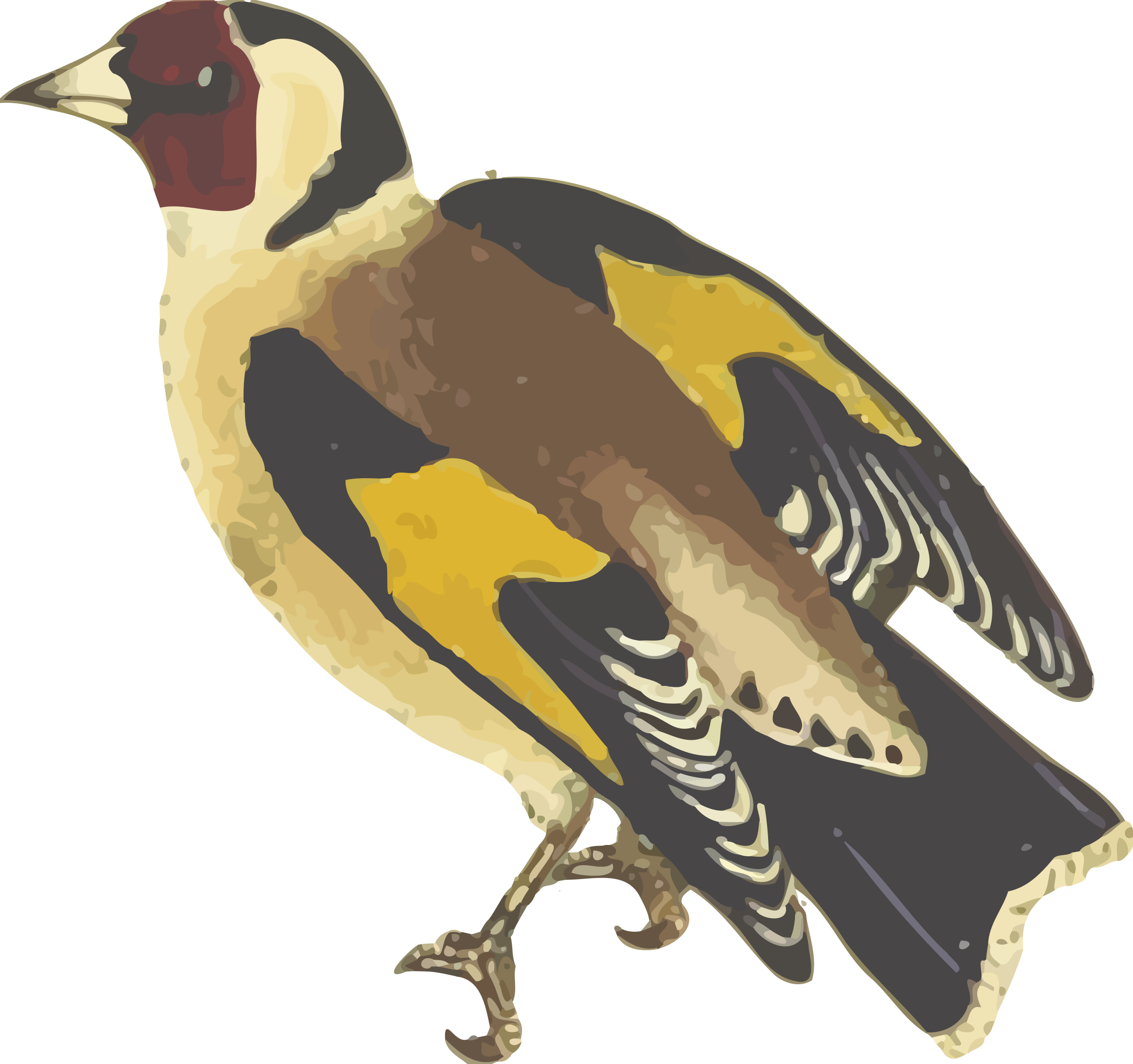 This Free Icons Png Design Of Goldfinch (2400x2254), Png Download