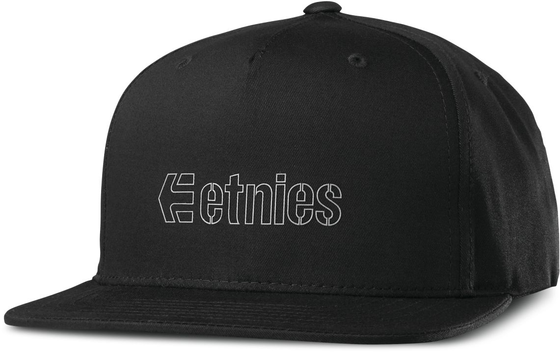 Corporate 5 Snapback Hat - Etnies Corporate 5 Snapback Mens Cap - Black (1200x748), Png Download