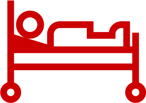 Patient Lying Down In Bed (480x480), Png Download