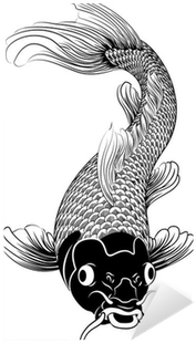 Koi Fish Illustration (400x400), Png Download