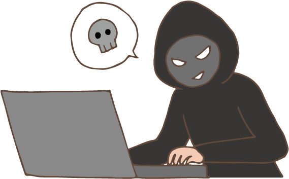 ハッカー イラスト (595x842), Png Download