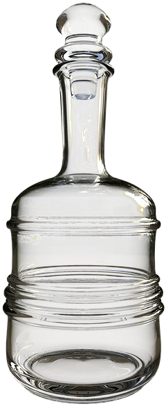 Glass Carafe For Water, Bottle, Decanter - Lotion (640x640), Png Download